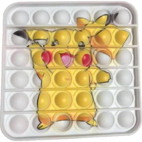 16 Style Pokemon Pikachu Pop Hot Push Bubble Fidget Toys Adult Stress Relief Toy Antistress Anti-Stress Gift Anti Stress Box