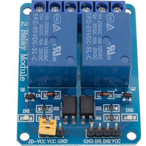 2-channel New 2 channel relay module relay expansion board 5V low level triggered 2-way relay module