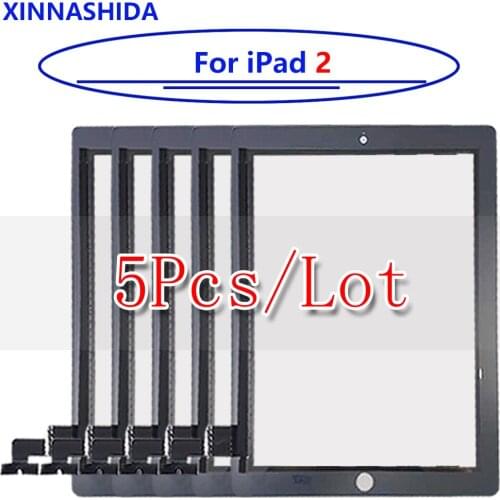 5 Pieces For iPad 2 Digitizer Screen Touch A1395 A1416 A1460 Digitizer Touch Digitizer