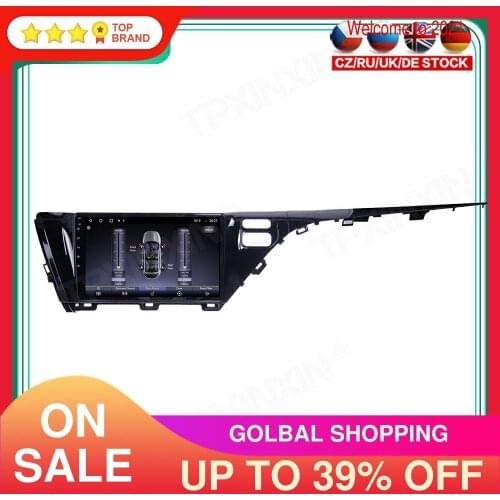 6+128 PX6 Android 10.0 For Toyota Camry 2018-2019 Car Multimedia Player GPS Navigation Headunit Radio Audio Stereo Tape Recorder