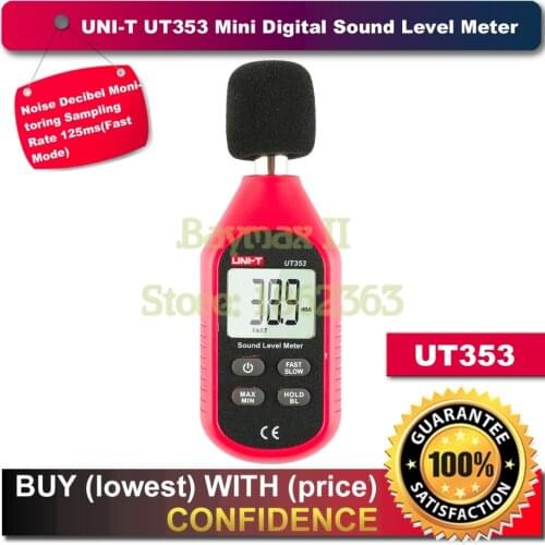 UNI-T UT353 Mini Digital Sound Level Meter 30~130dB with Fast/Slow Sample Rate Mode
