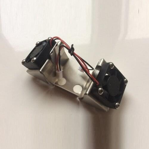 3D Printer Parts UM2 DIY Ultimaker 2 Stainless Steel Dual Fan Bracket With 2 Mini Cooling Fans 12V for UM2 Hotend Free shipping