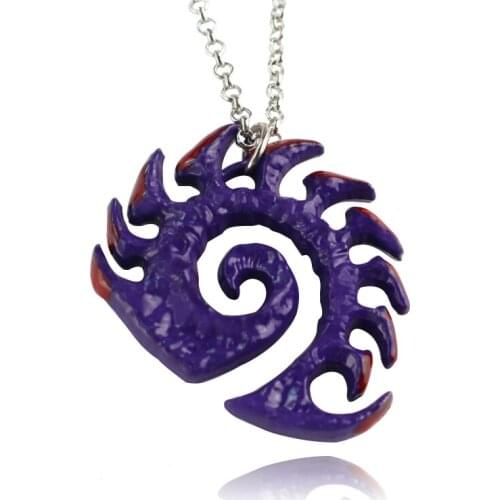 Handmade Epic Pendant Logo Sarah Kerrigan Purple Coated Necklace Good Quality Best Gift star necklaces for women Men