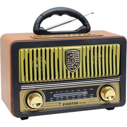 EVERTON RT-863BT USB/SD/FM/BLUETOOTH SUPPORTED OPERATED NOSTALGIC RADIO