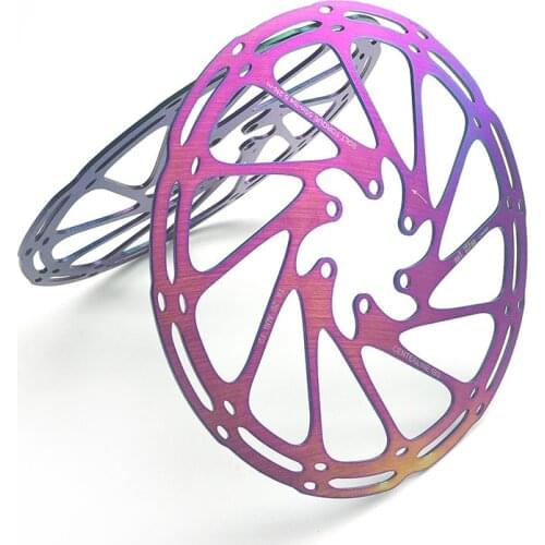 Mountain Bike Disc Brake Rotor Colorful Centerline 160 Mm180mm Ultralight MTB Road Bike Rainbow Hydraulic Disc Brakes for SRAM