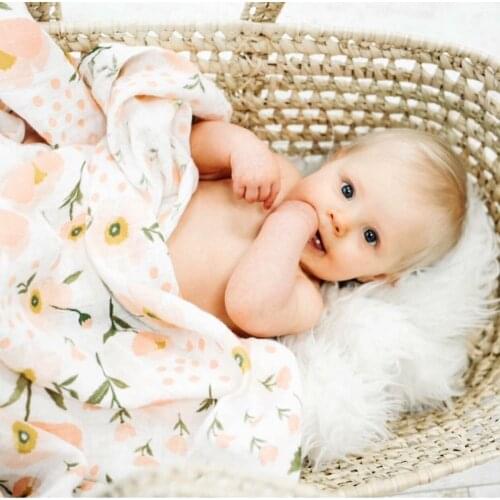 T 100% Cotton Blanket Muslin Swaddle 120X110cm Baby Blankets For Newborn Swaddling Muslin Diaper Stroller Cover nest wrap
