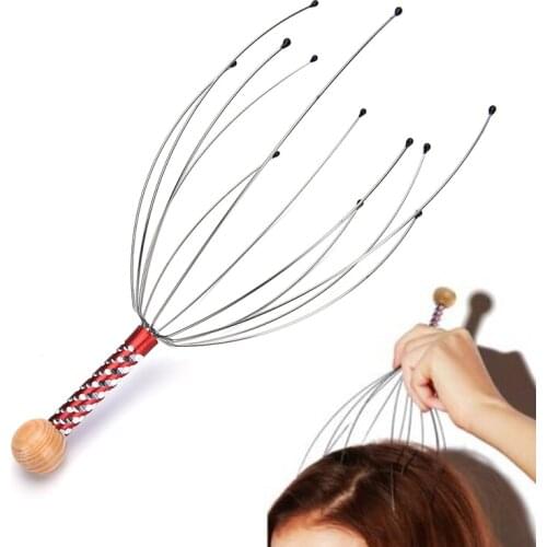 Hot Selling Cheap Wholesale Practical Fashion Head Neck Scalp Massager Massage Octopus Equipment Stress Release Tools Easy Use