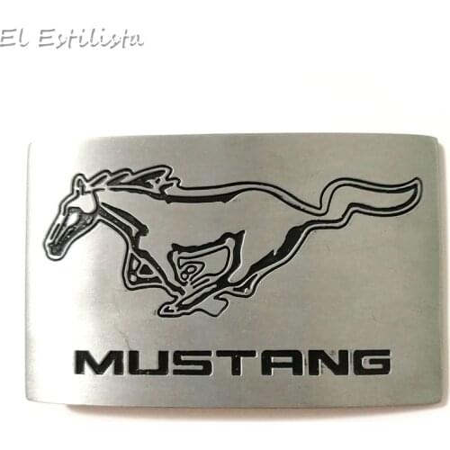Classic Cowboy Mustang Belt Buckle Suit 4cm Belt Metal Men Jeans Accessories Fivela for 4cm Belts Running Horse Pin Buckles