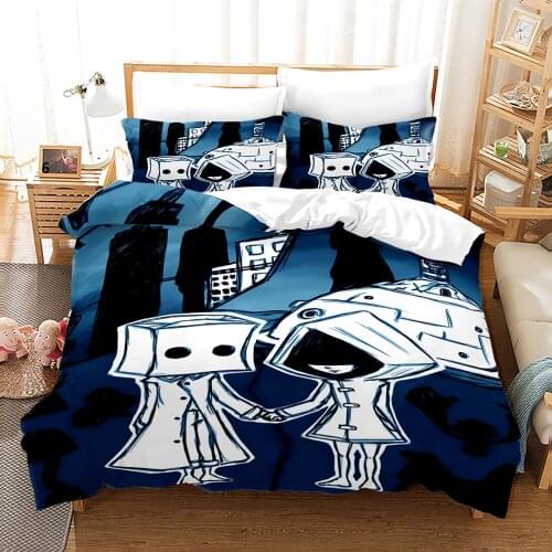 Little Nightmares Bedding Set Single Twin Full Queen King Size Little Nightmares Bed Set Childrens Kid Bedroom Duvetcover 011
