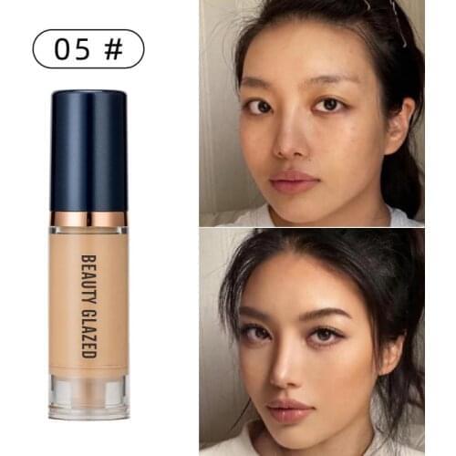 Beauty Glazed Liquid Face Foundation Cream Soft Matte Oil-control Waterproof Concealer Primer Base Contour Palette TSLM