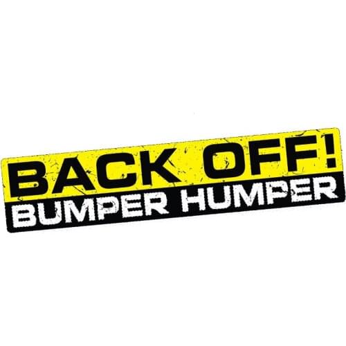 Creative BACK OFF BUMPER HUMPER Funny Car SUV Sticker Window Trunk Tailgate Decal Waterproof Car Stickers Apply To Car Window