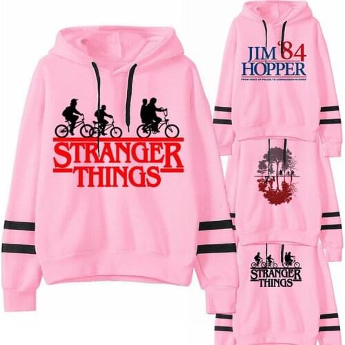 Print Hot Sale Stranger Things Unisex Hoodies Sweatshirts Fashion Men Women Pullovers Harajuku Cartoon Casual Hoody Overszed
