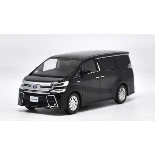 1:30 Diecast Model for Toyota Alphard VELLFIRE Black MPV Alloy Toy Miniature Collection Gifts