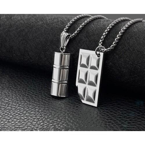 Fashionable Titanium Steel Necklace for Men and Women Students All-match Simple Hip Hop Trendy Jewelry