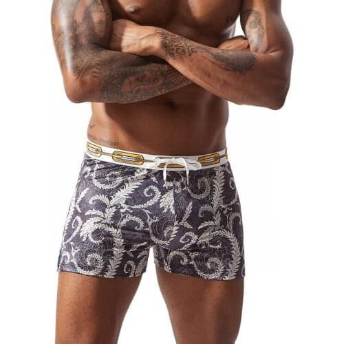 Men Boxer Swimwear Men Waterproof Beach Swimming Shorts Men Bathing Swim Gay Bikini Briefs Sexy Swimsuit Men Beach Shorts Sunga