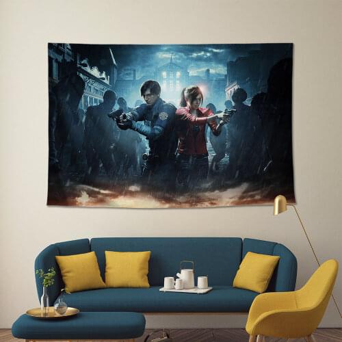 Video game wall art RE2 canvas poster decoration painting tapestry Ada Wong Jill game surrounding wall mural poster