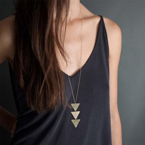 2021 NEW Pendant Necklace Geometric Long Chain Women Choker Necklace Chocker Collana Bijoux Collier Femme Joyas Mujer Ras Du Cou