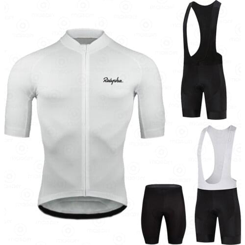 2021 New Ralvpha Bicycle Short Sleeve suits Maillot Ciclismo Mens Summer MTB BIKE Cycling Jersey Raphaful Cycling Clothing Sets
