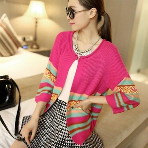 Spell color restoring ancient ways in the autumn of 2021 with new knit cardigan sweater shawl loose big yards female