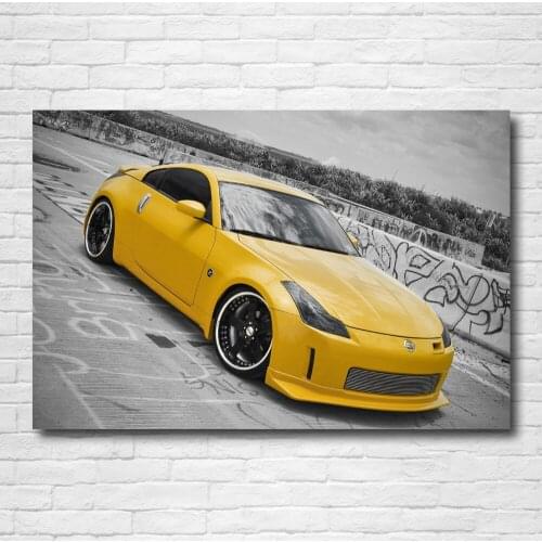 Supercar Posters Nissan 350Z on Sevas Forged Classic Car Wallpaper Print Paintings Canvas Wall Art Poster for Home Room Decor