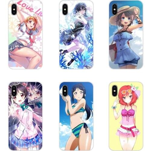 For Xiaomi Redmi 4A S2 Note 3 3S 4 4X 5 Plus 6 7 6A Pro Pocophone F1 sexy Love Live Anime girls cute Transparent TPU Cases Cover