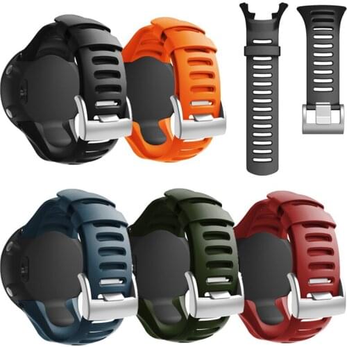 TPE Sport Watchband Watch Strap for SUUNTO AMBIT3 Smart Watch Accessories Replacement Wristband Watch Band for SUUNTO AMBIT3