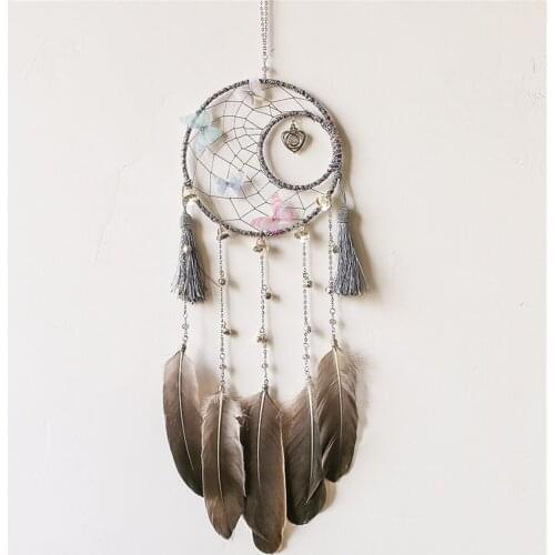 Handmade Bohemian Dream Catcher Large Dream Catcher for Kids Wall Decor Cute Feather Birthday Gift for Girls