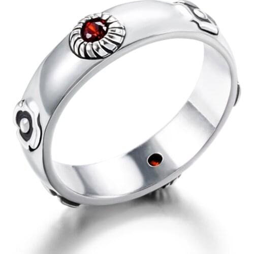 S925 Sliver Howls Moving Castle Ring Hayao Miyazaki Anime Howl Sophie Cosplay Ring Sliver Jewelry for Girlfriend Boyfriend