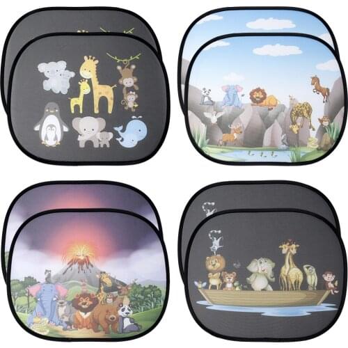 Creative Design Car Sun Shades Car Window Shades for Rear and Side Window Car Heat Shield Protect Baby Window Shade Wholesale