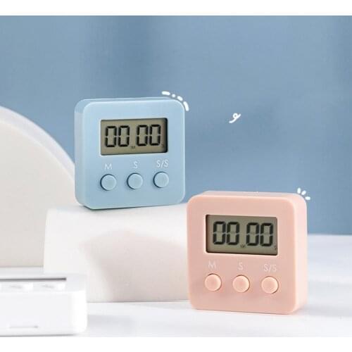 Timer Loud Sound Magnetic Back ABS Resin Nordic Style Digits Alarm for Kitchen