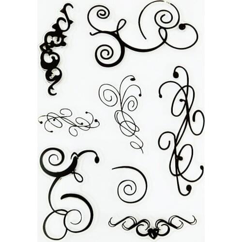 YLCS211 Lace Silicone Clear Stamps For Scrapbook DIY Album Paper Cards Decoration Embossing Folder Craft Rubber Stamp 11*16cm