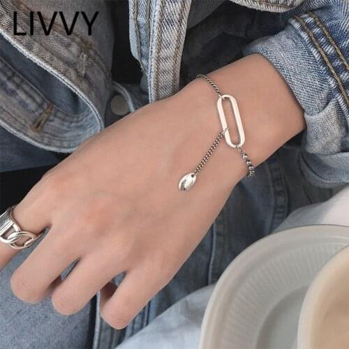 Vintage Handmade Hollow Oval Tassel Bracelet for Women Creative Design Thai Silver Color Elegant Birthday Party Jewelry Gift