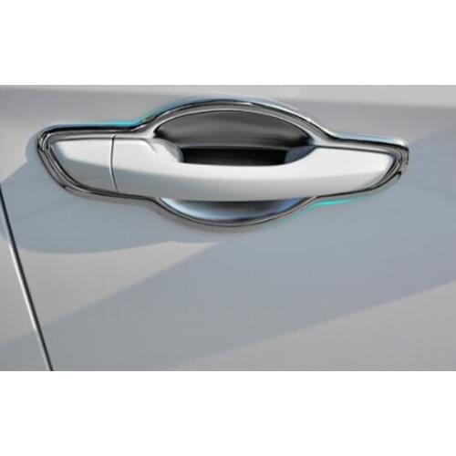 ABS Chrome For Hynudai Solaris 2 2017 Car Accessories Door protector handle Bowl Cover Trim Styling 8 piece/set
