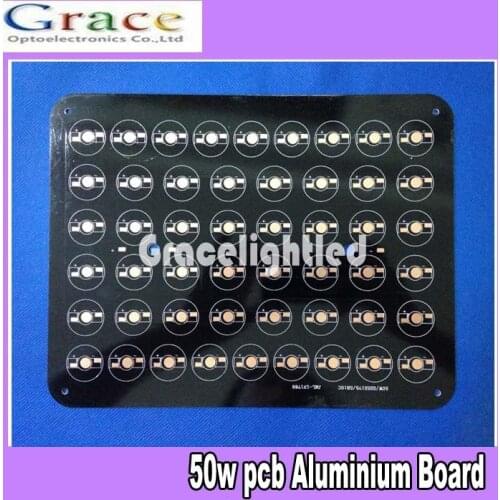 50W 10x5 225*175MM Aluminium PCB Circuit Board for 50pcs x 1W,3W High Power LED