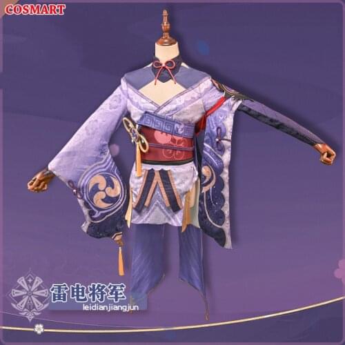 Anime Genshin Impact Raiden Shogun Baal Game Suit Kimono Uniform Cosplay Costume Carnival Halloween Outfit For Women NEW