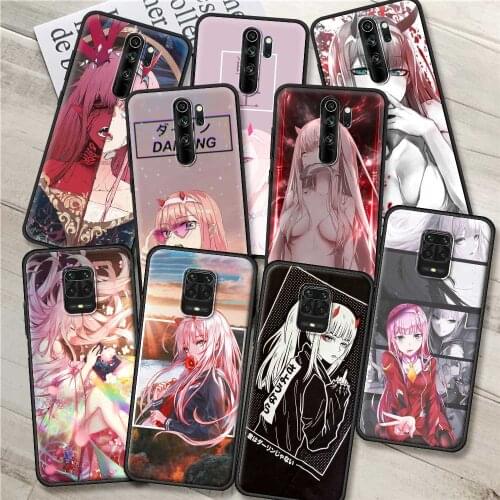 Zero Two Darling Phone case For Xiaomi Redmi Note 9S 9 9T 8 7 10 Pro 8T K40 9C 9A 9Power 10Pro Max Shell Bumper