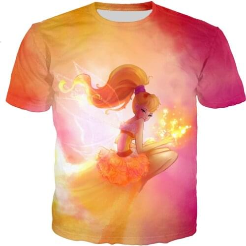 World Of Winx T Shirt Men/women 3D Printed Casual Harajuku Style Tshirt Streetwear Tops Dropshipping