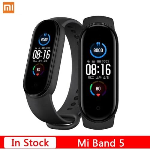 Global Version Xiaomi Mi Band 5 Smart Bracelet 1.1" AMOLED Colorful Screen Heart Rate Fitness Tracker Waterproof Mi band 5