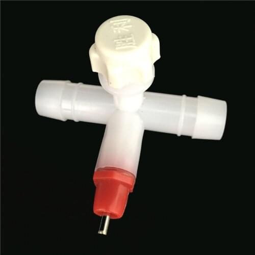 5 Pcs Chicken With Nipple Drinkers Tee Spring Nipple Drinkers Chicken Farming Drinking Water Equipment Then Hanging Cup