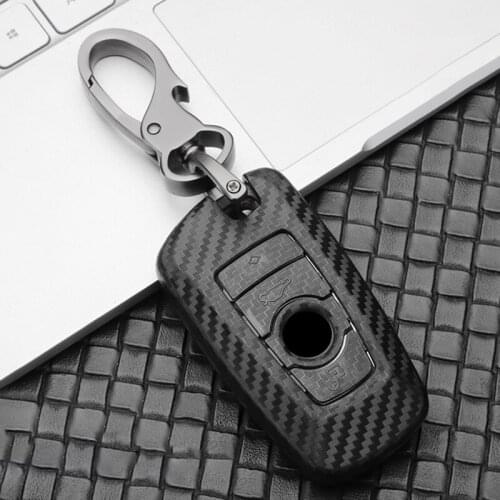 Carbon car key case Cover For BMW 1 2 3 4 5 6 7 Series X1 X3 X4 X5 X6 F30 F34 F10 F07 F20 G30 F15 F16 E34 Accessories