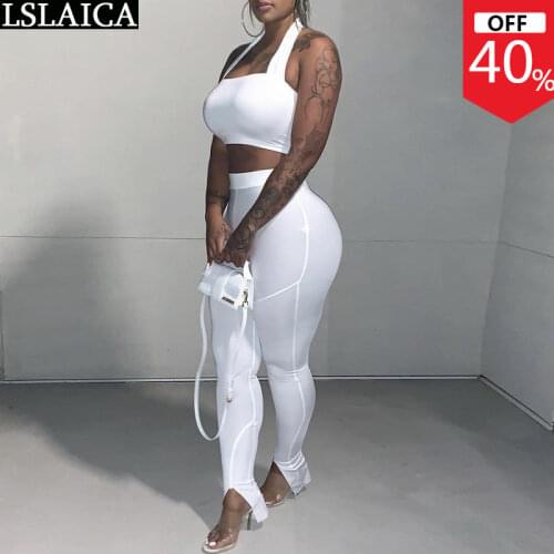 2 Piece Sets Fashion Elastic Waist Sexy & Club Trousers and Short Outfit Tops Set Pullover Casual Solid Color Roupas Femininas