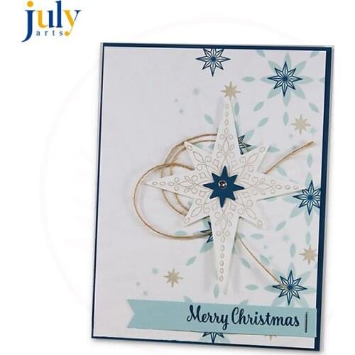 Julyarts Metal Cutting Dies Scrapbooking Carbon Steel Material Craft Creative Stamps Paper Snowflakes Combination Christmas Dies