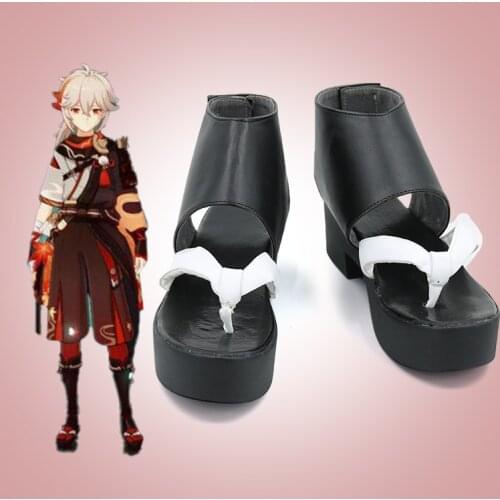 Game Genshin Impact Cosplay Halloween Cosplay Kazuha Wig Kiryu Kazuha Cosplay Shoes Genshin Impact Kazuha Wig Cosplay Hairs