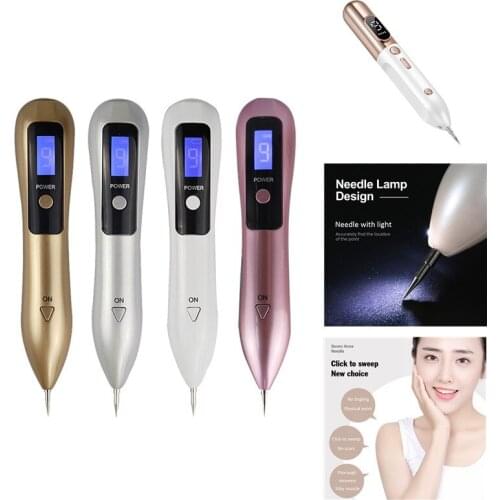 9 Level LCD Plasma Pen Blackhead Blemish Removers Tag Removal Freckle Wart Dark Spot Remover Home Use Beauty Care Devices