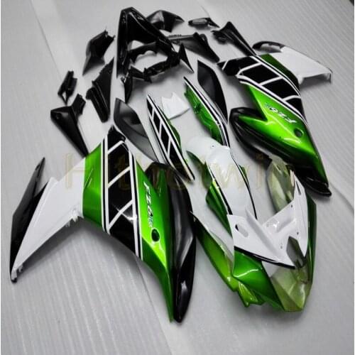 Custom motorcycle panels Body Kit for FZ6R 2009 2010 FZ6 ABS plastic motor Fairing kit Screws green