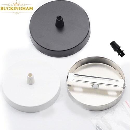 Ceiling Plate Hanging Chassis Base Retro Lamp Bases Iron Pendant Lamp Plate Lighting Fixture Ceiling Fittings DIY Wall Lamp Rose