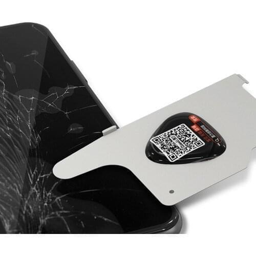 QIANLI 3D Dismantling Ultrathin steel sheet LCD screen Pry Slice Shave Black Glue Metal Card for IPHONE HUAWEI Android