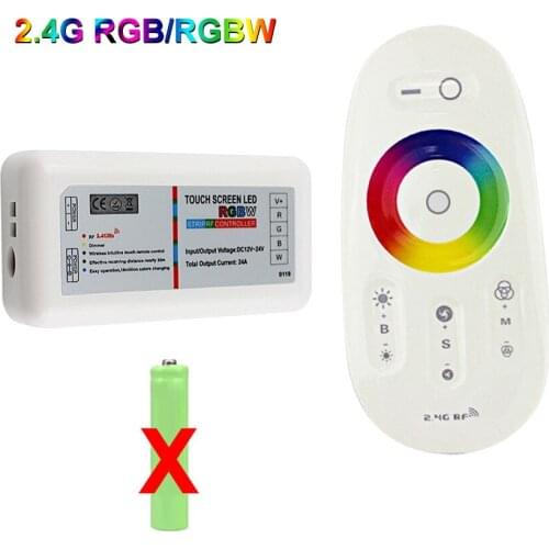 12v 24v Rgb Led Controller Dimmer for 2835 5050 Rgb Tape Strip Light Controladora 2.4G Wireless Remote Control Rgbw Controller