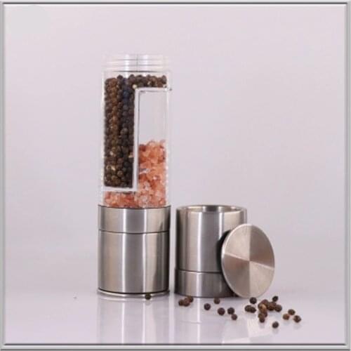 Manual Seasoning Grinder 2 in 1 Pepper and Salt Mills Muliti Seasoning Sesame Mills with Ceramic Core Kitchen Grinding Tools