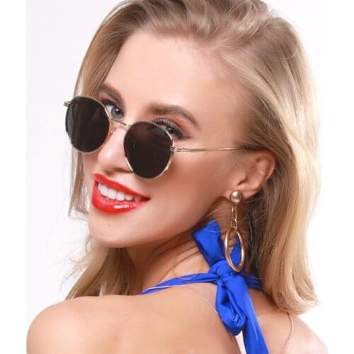 TEENYOUN 2020 Brand Designer Women Round Sunglasses Men Retro Metal Frame Sun Glasses Driving Eyewears Oculos De Sol UV400